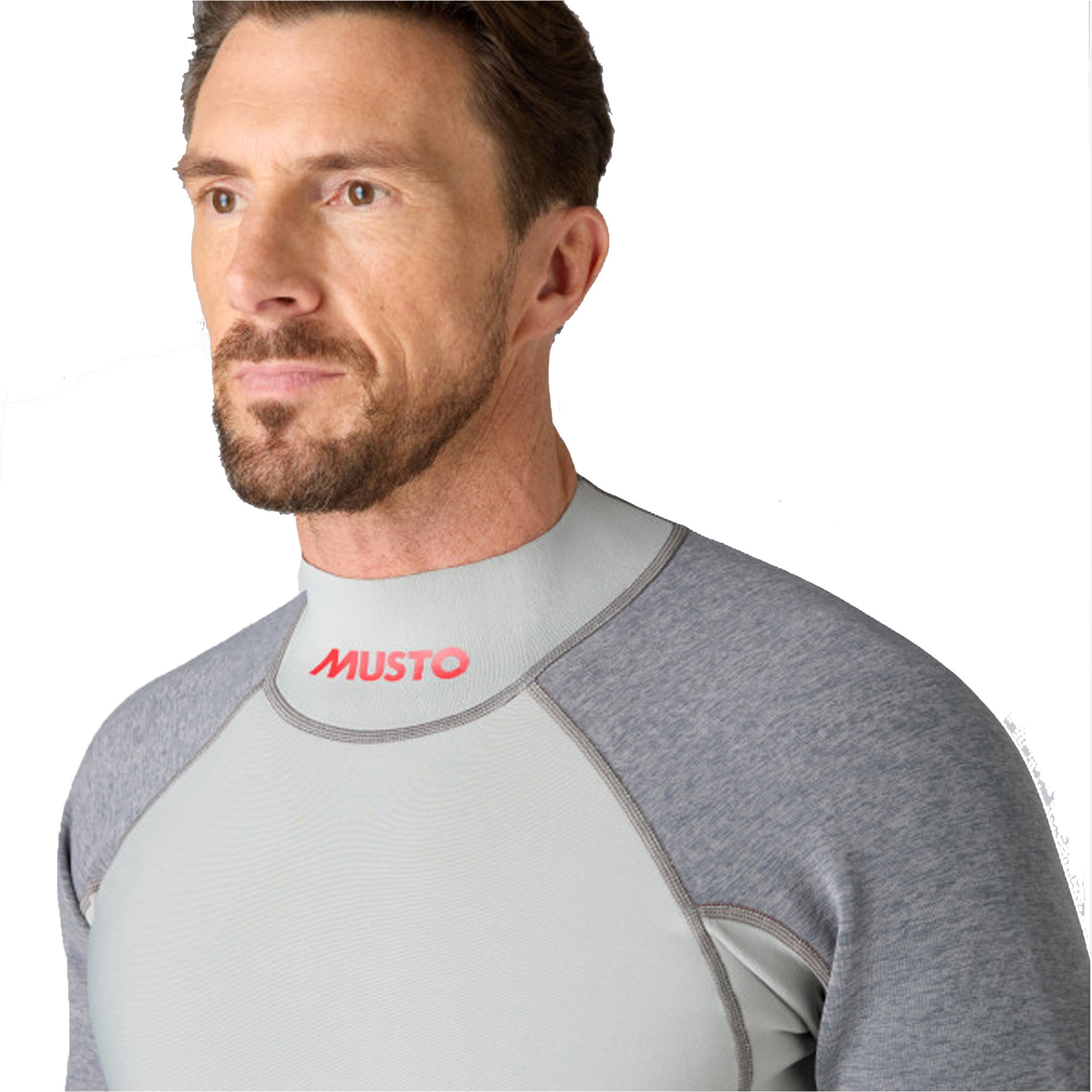 2026 Musto Mens Flexlite Vapour 1.0 Long Sleeve Wetsuit Top 82068 - Grey Marl